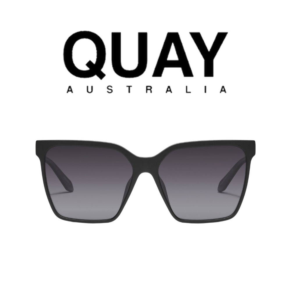 QUAY AUSTRALIA 🖤 Level Up Remixed- Matte Black/Smoke Polarized